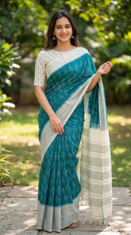 Sckr Ikkat D Traditional saree supplier in Hyderabad